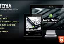 Photo of [Download-S2] Materia Themeforest Responsive Fullscreen landing page