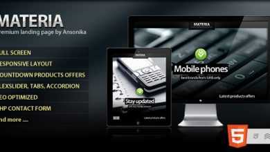 Photo of [Download-S2] Materia Themeforest Responsive Fullscreen landing page