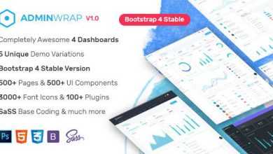 Photo of [Download-S2] AdminWrap - Multipurpose Bootstrap 4 Dashboard Template