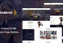 Photo of [Download-S2] Koshrot v1.0 - Gym Fitness HTML Template with Page Builder