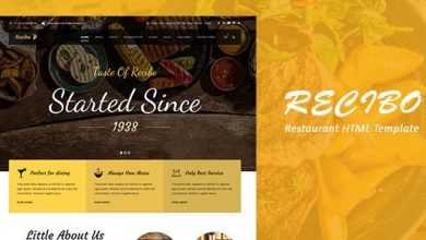 Photo of [Download-S2] Recibo v1.0 - Restaurant / Food HTML Template