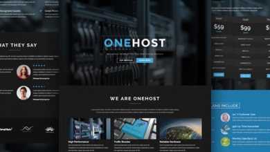Photo of [Download-S2] Onehost v1.3.3 - One Page WordPress Hosting Theme + WHMCS