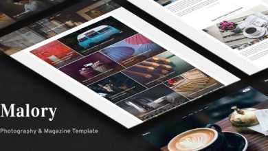 Photo of [Download-S2] Malory - Photography & Magazine Site Template