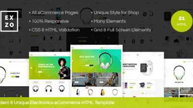 Photo of [Download-S2] Exzo - Modern & Unique Electronics eCommerce HTML Template
