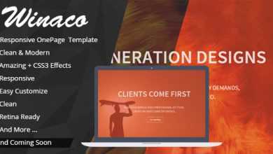 Photo of [Download-S2] Winaco - Codegrape Responsive One Page Template