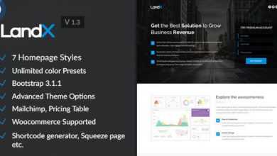 Photo of [Download-S2] LandX v1.3.2 - Multipurpose Wordpress Landing Page