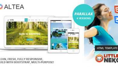 Photo of [Download-S2] Altea - Themeforest Parallax One Page HTML5 Template