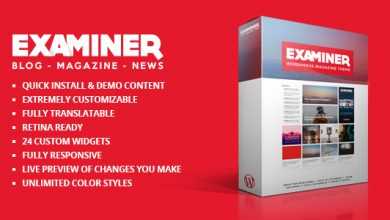 Photo of [Download-S2] Examiner v1.3.0 - Magazine Theme