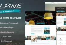 Photo of [Download-S2] Alpine v1.0 - Bed and Breakfast One Page Template