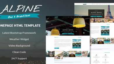 Photo of [Download-S2] Alpine v1.0 - Bed and Breakfast One Page Template
