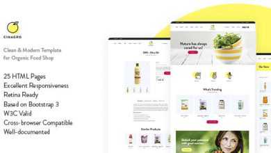Photo of [Download-S2] Cinagro - Organic Food Shop HTML Template