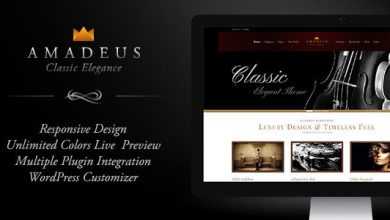 Photo of [Download-S2] AMADEUS v1.3.1 - Classic & Elegant WP Theme