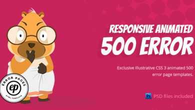 Photo of [Download-S2] 500 Error - CSS Animated HTML Template