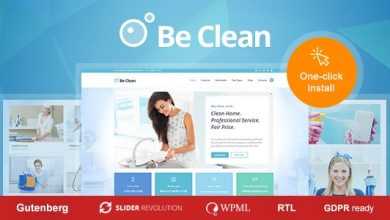 Photo of [Download-S2] Be Clean v1.0.2 - Cleaning Company, Maid Service & Laundry WordPress Theme