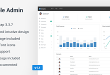 Photo of [Download-S2] SimpleAdmin v1.1 - Responsive Admin Template