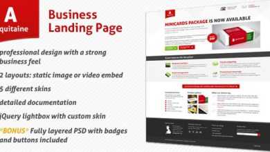 Photo of [Download-S2] Aquitaine - Themeforest Business Landing Page