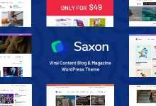 Photo of [Download-S2] Saxon v1.5.1 - Viral Content Blog & Magazine Theme