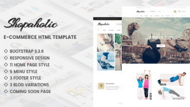 Photo of [Download-S2] Shopaholic v1.0 - Responsive Multipurpose eCommerce HTML5 Template