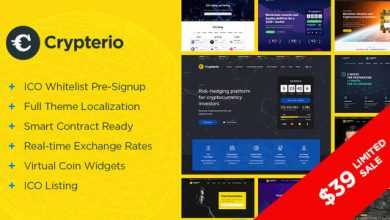 Photo of [Download-S2] Crypterio v1.8 - ICO and Cryptocurrency WordPress Theme