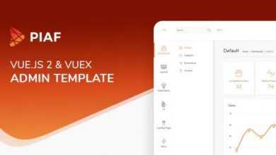 Photo of [Download-S2] Piaf Vuejs v2.0.2 - Vuejs Admin Template