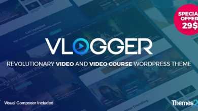 Photo of [Download-S2] Vlogger v1.4.0 - Professional Video & Tutorials WordPress Theme