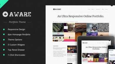 Photo of [Download-S2] Aware v1.3.1 - Responsive Wordpress Portfolio Theme
