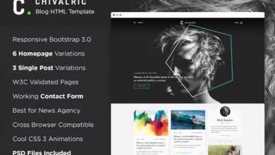 Photo of [Download-S2] Chivalric - Responsive Blog Template
