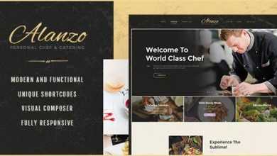 Photo of [Download-S2] Alanzo v1.0.2 - Personal Chef & Catering WordPress Theme