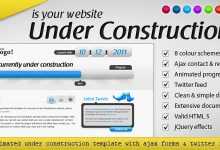 Photo of [Download-S2] Animated Under Construction - Themeforest Twitter & Ajax
