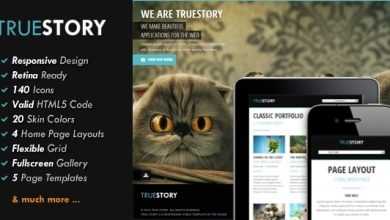 Photo of [Download-S2] TrueStory - Themeforest Fullscreen HTML5 Template