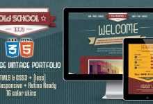 Photo of [Download-S2] Old School - The One-Page Vintage Portfolio Template