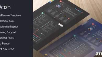 Photo of [Download-S2] Dash - Themeforest Modern Resume vCard HTML Template
