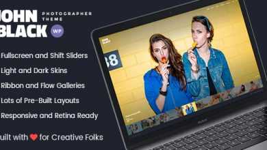 Photo of [Download-S2] JohnBlack Photography v1.1 - Fullscreen WordPress Theme