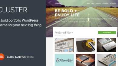 Photo of [Download-S2] Cluster v2.0.4 - A Bold Portfolio Wordpress Theme