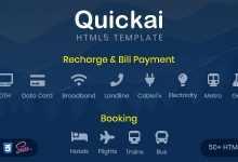 Photo of [Download-S2] Quickai - Recharge & Bill Payment, Booking HTML5 Template