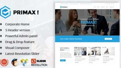Photo of [Download-S2] Primax v1.2 - Corporate Business WordPress Theme