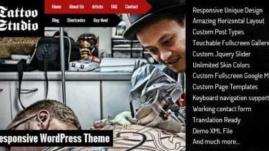 Photo of [Download-S2] Tattoo Studio - Responsive WordPress Theme