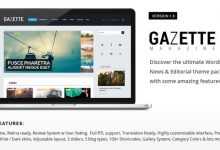 Photo of [Download-S2] Gazette Magazine v1.8 - WordPress Community Theme