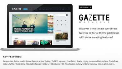 Photo of [Download-S2] Gazette Magazine v1.8 - WordPress Community Theme