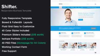 Photo of [Download-S2] Shifter - Themeforest Responsive HTML5 Template