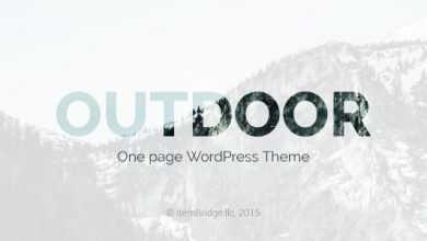 Photo of [Download-S2] Outdoor v1.0.6 - One Page Responsive WordPress Theme
