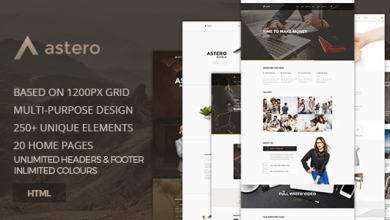 Photo of [Download-S2] Astero - Creative MultiPurpose Component Based HTML5 Template