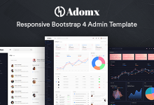 Photo of [Download-S2] Adomx v1.0.1 - Responsive Bootstrap 4 Admin Template