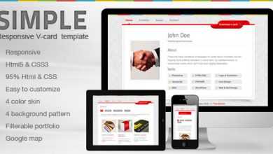 Photo of [Download-S2] Simple V-card Themeforest Template