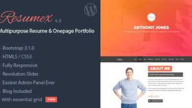 Photo of [Download-S2] ResumeX v4.3 - Multipurpose Resume & One Page Portfolio