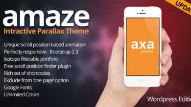 Photo of [Download-S2] AMAZE - Themeforest Wordpress Interactive Parallax Theme