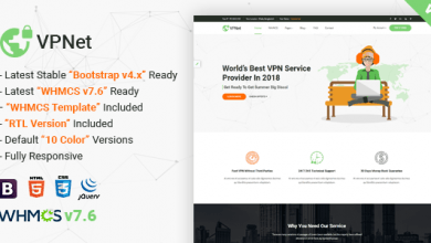 Photo of [Download-S2] VPNet v1.1 - Multipurpose VPN and Cloud Service Template with WHMCS