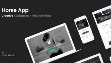 Photo of [Download-S2] Horse App - HTML Responsive Template