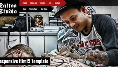 Photo of [Download-S2] Tattoo Studio - Responsive HTML5 Template