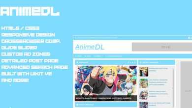Photo of [Download-S2] AnimeDL - HTML5 Anime Download Template